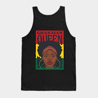 Ghanaian Queen Flag Of Ghana Art Tank Top